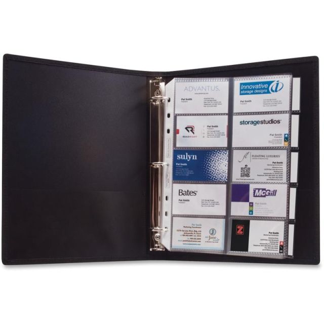 Anglers 3-Ring Business Card Binder, 8.50in x 11in (Min Order Qty 3) MPN:303