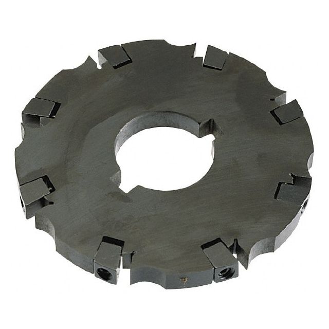 Indexable Slotting Cutter: 0.53'' Cutting Width, 8'' Cutter Dia, Arbor Hole Connection, SM816122