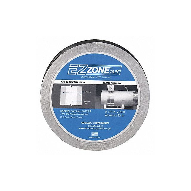 Aluminum Tape 2.5 in W 75 ft L Silver MPN:EZ-ZT 2.5