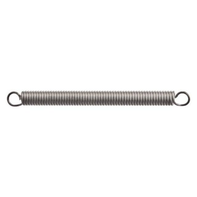 Extension Spring: 19.05 mm OD, 226.31 mm Extended Length, 1.4 mm Wire Dia MPN:E07500553000S