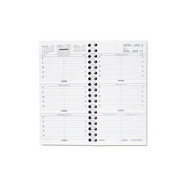 Desk Calendar Refill 3-1/4 x 6-1/4 MPN:70-904-10
