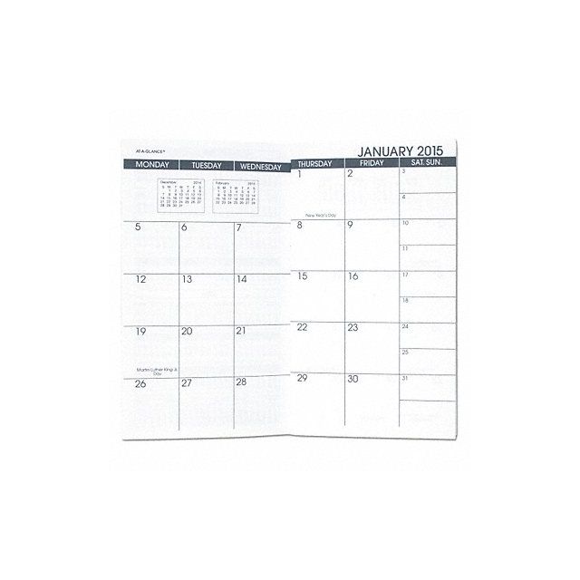 Desk Calendar Refill 3-5/8 x 6-1/8 MPN:70-906-10