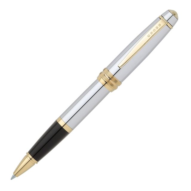 Cross Bailey Selectip Rollerball Pen, Medium Point, 1.0 mm, Chrome Barrel, Black Ink MPN:AT0455-6