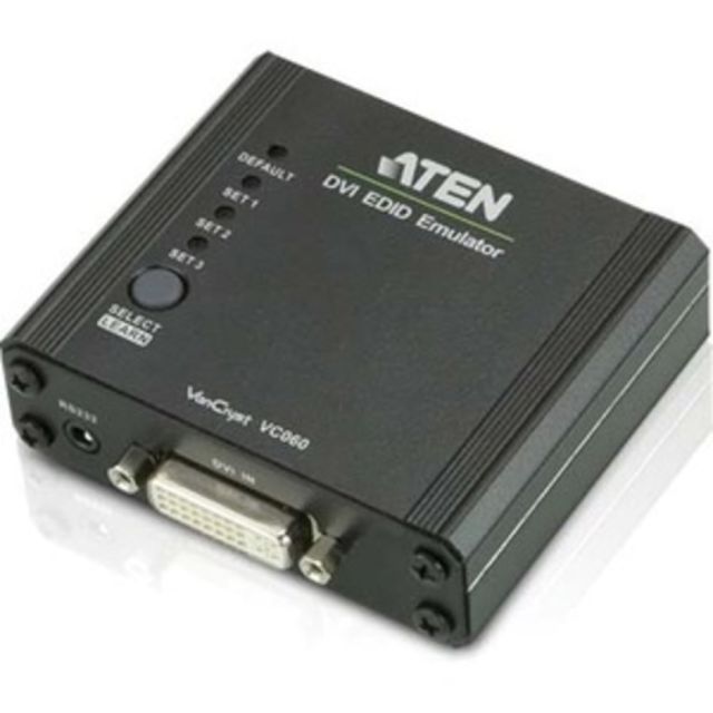 VanCryst VC060 DVI EDID Emulator-TAA Compliant - Functions: Video Emulation, Video Switcher - 1920 x 1200 - DVI - 1 Pack - External MPN:VC060