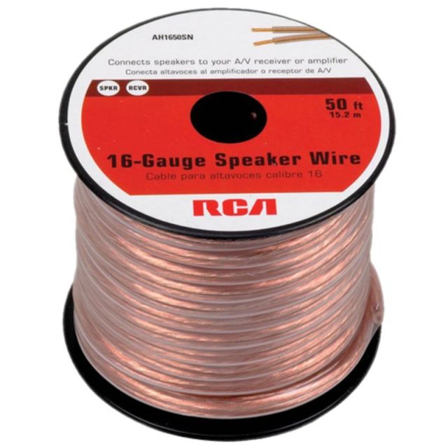 RCA 16-guage Speaker Wire, 50ft (Min Order Qty 5) MPN:AH1650SR