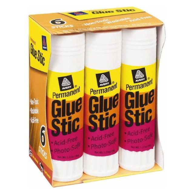 All Purpose Glue: 1.27 oz Stick, White MPN:98073