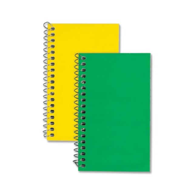 Rediform Spiralbound Bright Memo Notebook, 3in x 5in, 60 Sheets, Assorted Colors (Min Order Qty 51) MPN:31220