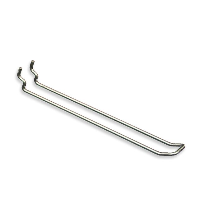 Azar Displays Galvanized Metal Safety Loop Hooks, 8in x 1in, Pack Of 50 Hooks (Min Order Qty 2) MPN:701180