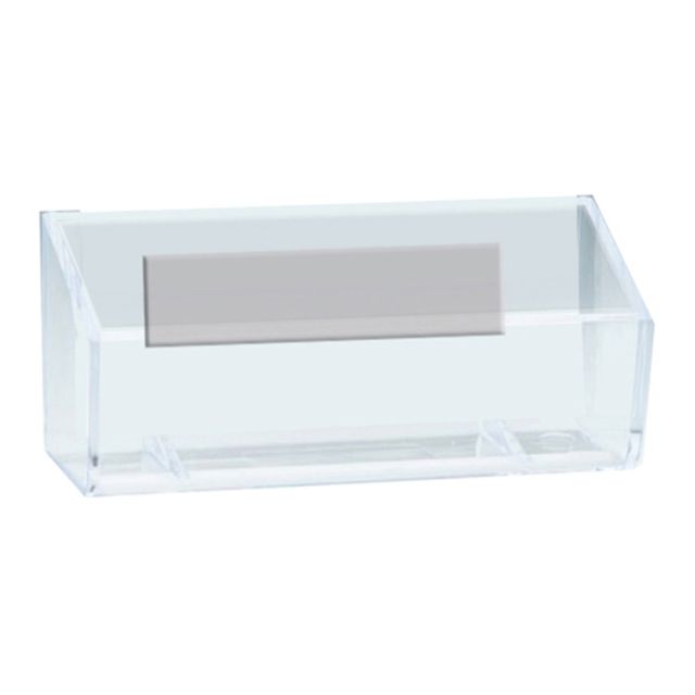 Azar Displays Magnetic Business Card Holders, 1-5/8in x 3-3/4in, Clear, Pack Of 10 Holders (Min Order Qty 2) MPN:252018