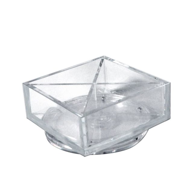 Azar Displays Pencil Holders, 5inH x 5inW x 5inD, Clear, Pack Of 2 Holders MPN:556358