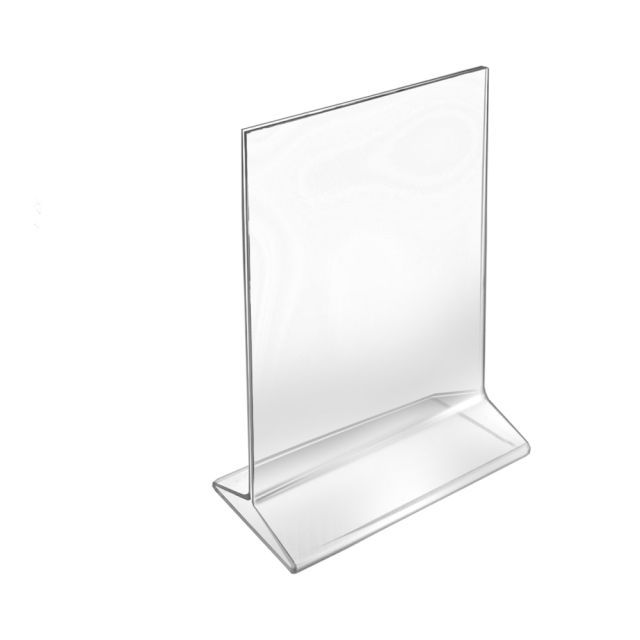 Azar Displays Top-Load Acrylic Sign Holders, 6in x 4in, Clear, Pack Of 10 (Min Order Qty 2) MPN:142726