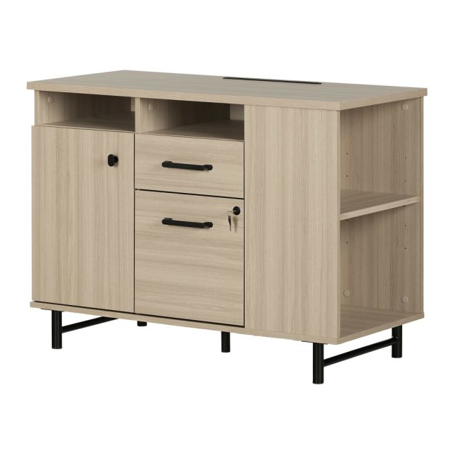 South Shore Zelia 42inW Lateral 2-Drawer Credenza, Soft Elm MPN:13353