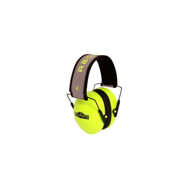 Radians® TR0HVG-BX Terminator™ Folding Ear Muff, High-Vis Lime