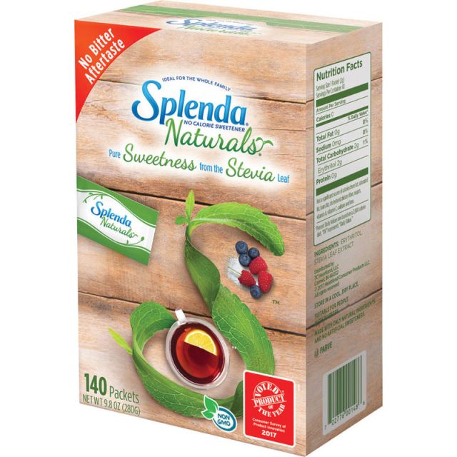 Splenda Naturals Stevia Sweetener Packets, Box Of 140 (Min Order Qty 4) MPN:SNH00232