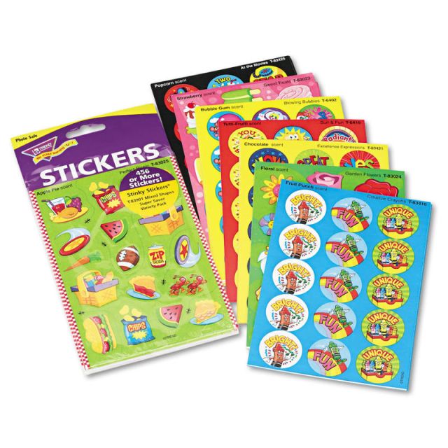 TREND Stinky Stickers Variety Pack, Assorted, Set Of 480 (Min Order Qty 5) MPN:T-83901