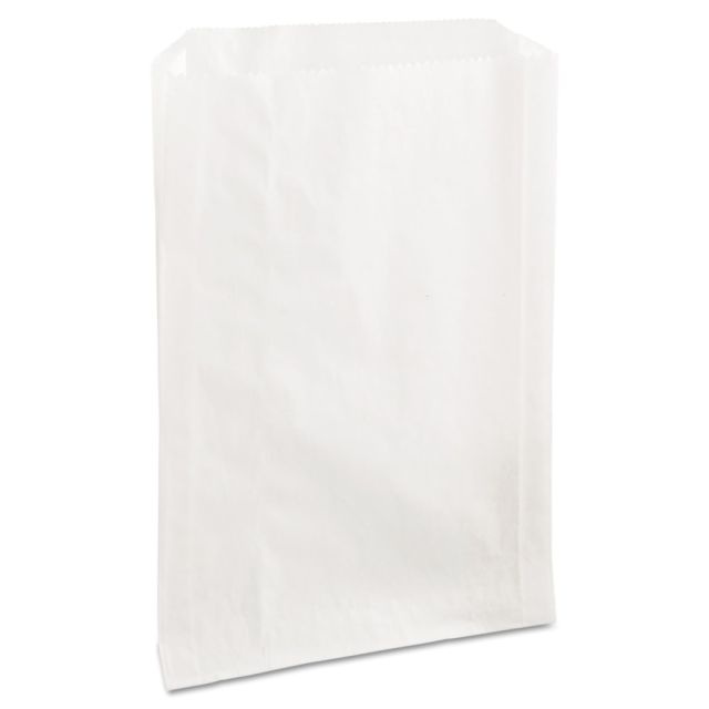 Bagcraft PB25 Grease-Resistant Sandwich Bags, 8in x 6 1/2in, White, Carton Of 2,000 Bags MPN:300422