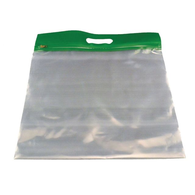 Bags of Bags ZIPAFILE Storage Bag, Green, Pack of 25 MPN:BOBZFH1413G