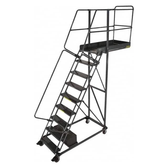 Steel Cantilever Rolling Ladder: 14 Step MPN:CL-14-42-G