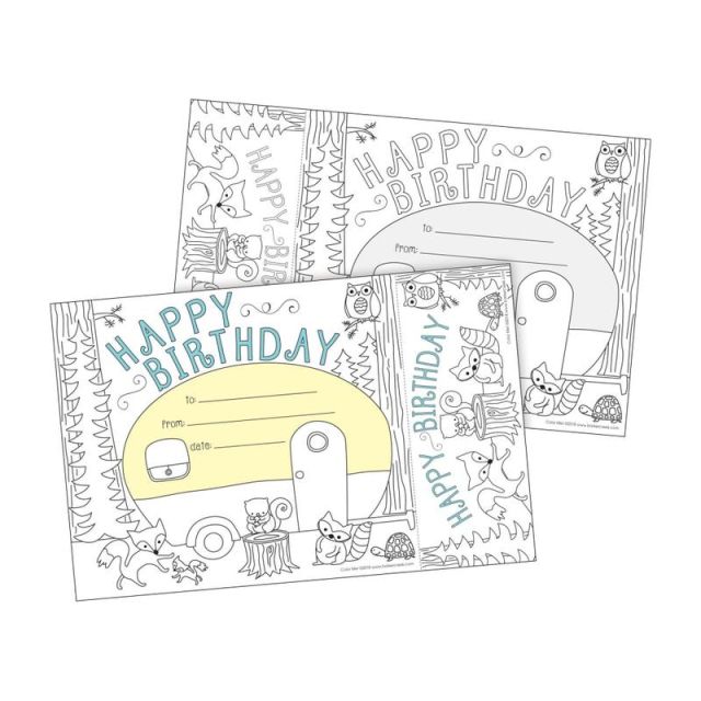 Barker Creek Color Me! Awards And Bookmarks Set, Happy Birthday (Min Order Qty 6) MPN:BC427
