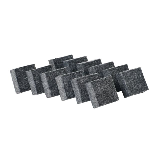 Charles Leonard Multi-Purpose Mini Dry-Erase & Chalkboard Erasers, 2in, Black, 12 Per Pack, Set Of 3 Packs (Min Order Qty 2) MPN:CHL74520BN