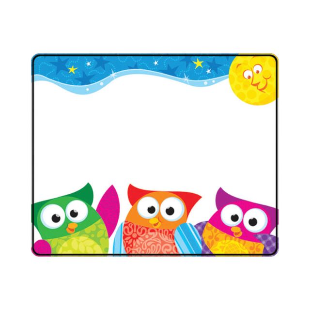 TREND Name Tags, 3in x 2 1/2in, Owl-Stars!, 36 Tags Per Pack, Set Of 6 Packs (Min Order Qty 2) MPN:T-68117BN