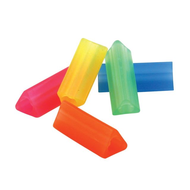 The Pencil Grip Triangle Pencil Grips, 1 3/4in, Assorted Colors, 36 Per Bag, Pack Of 2 (Min Order Qty 2) MPN:TPG16236BN