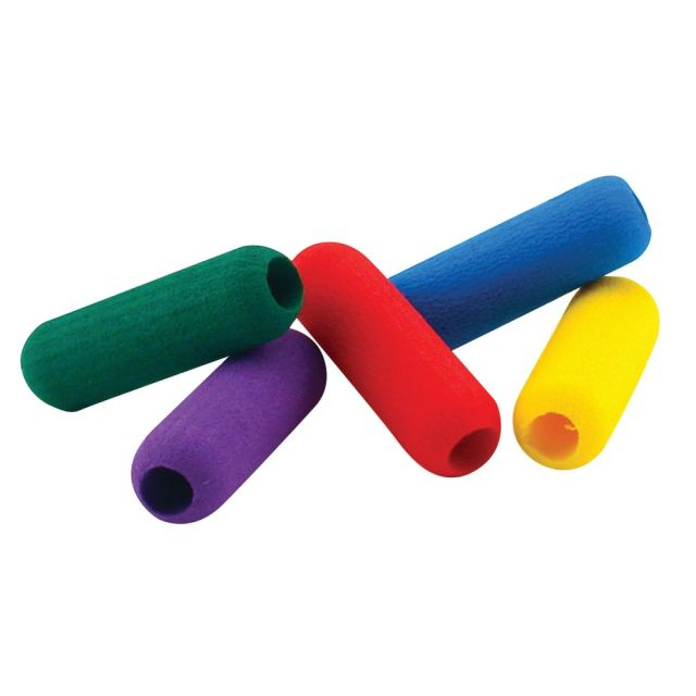 The Pencil Grip Foam Pencil Grips, 1 1/2in, Assorted Colors, 36 Per Bag, Pack Of 2 Bags (Min Order Qty 2) MPN:TPG16436BN