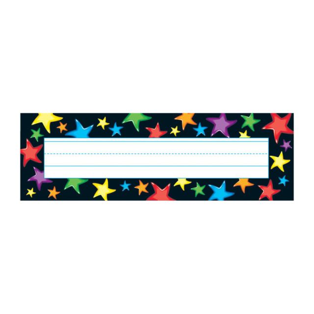 TREND Gel Stars Desk Toppers Name Plates, 2 7/8in x 9 1/2in, 36 Per Pack, 6 Packs (Min Order Qty 2) MPN:T-69040BN