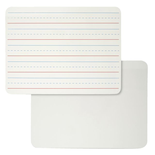 Charles Leonard Magnetic Dry Erase Board, 2-Sided Lined/Plain, Pack Of 4 (Min Order Qty 2) MPN:CHL35135BN