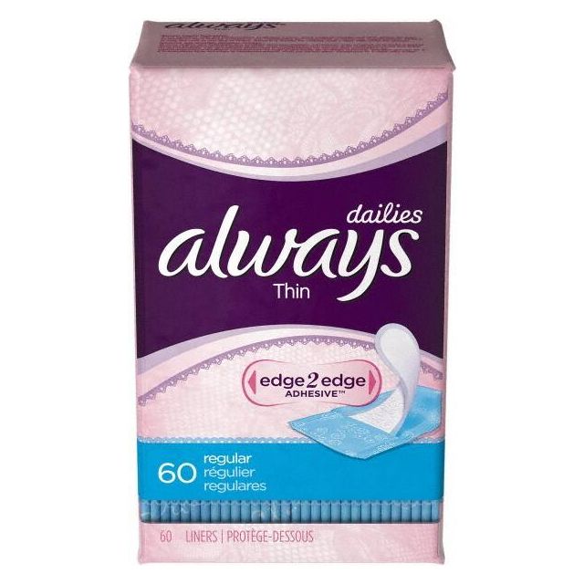 (12) 60-Packs Folded Panty Liners