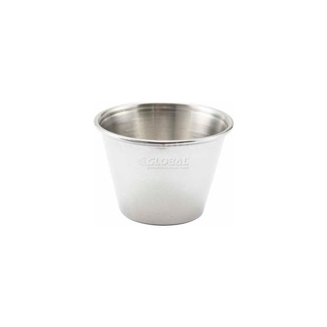Winco SCP-25 Sauce Cup 2-1/2 oz Round Stainless Steel 12/Pack SCP-25