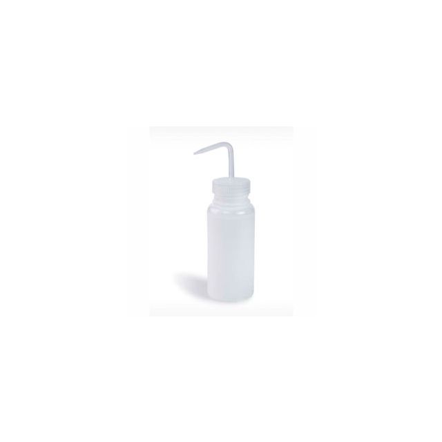 Bel-Art LDPE Wash Bottles 116200500, 500ml, Natural Cap, Wide Mouth, 6/PK