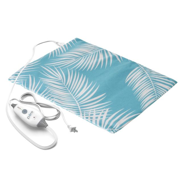 Pure Enrichment PureRelief Express Designer Series Heating Pad, 12in x 15in, Palm Aqua (Min Order Qty 2) MPN:PEHPALM-A