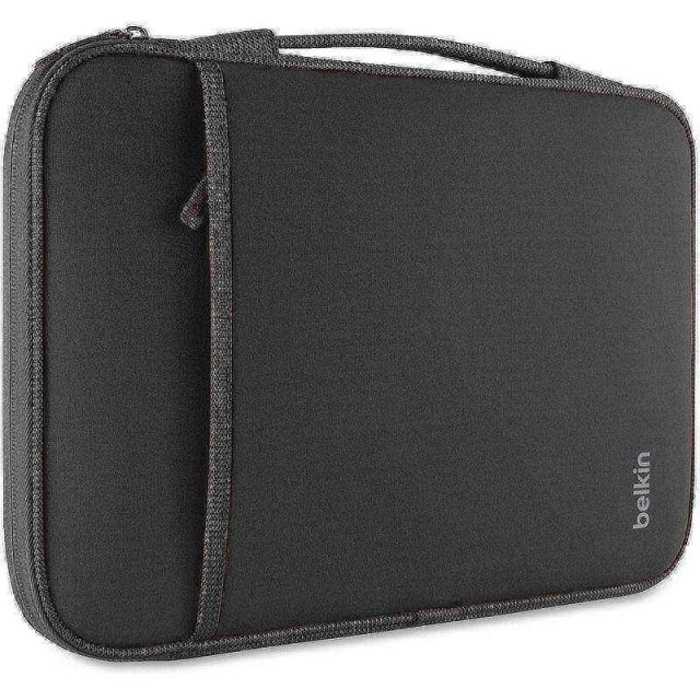 Belkin Carrying Case (Sleeve) for 13in Notebook - Black - Wear Resistant Interior - Neopro Body - 8.9in Height x 12.8in Width x 1in Depth - 1 Each (Min Order Qty 4) MPN:B2B064-C00