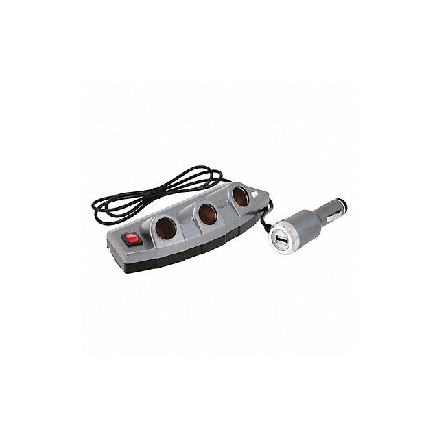 Power Strip And USB Power Port 3 Outlet MPN:39256-8
