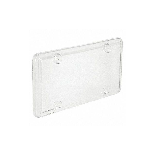 License Plate Cover Clear Polymer 00456-8 Vehicle Cleaning