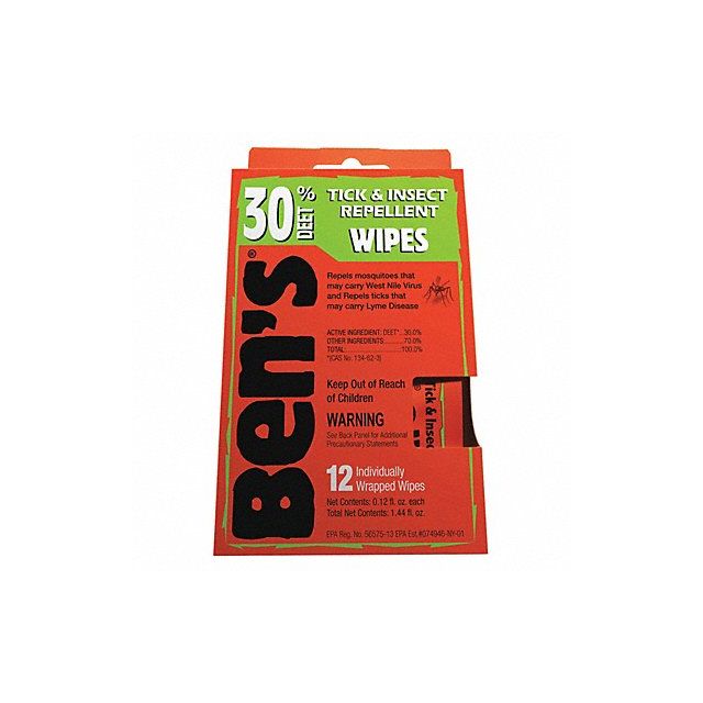 Insect Repellant Wipes PK12 MPN:0006-7085