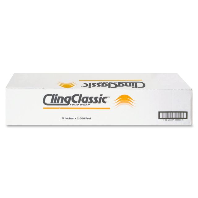 Webster Cling Classic Food Wrap - 24in Width x 2000 ft Length - Dispenser - Plastic - Clear (Min Order Qty 2) MPN:30550000