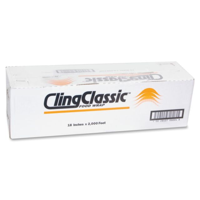 Webster Cling Classic Food Wrap - 18in Width x 2000 ft Length - Dispenser - Plastic - Clear (Min Order Qty 3) MPN:30550400