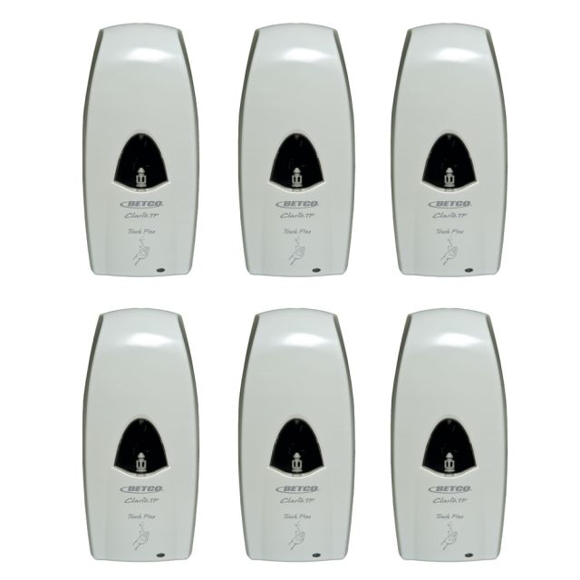 Betco Clario Touch-Free Foaming Soap Dispensers, White, Case Of 6 MPN:9186600