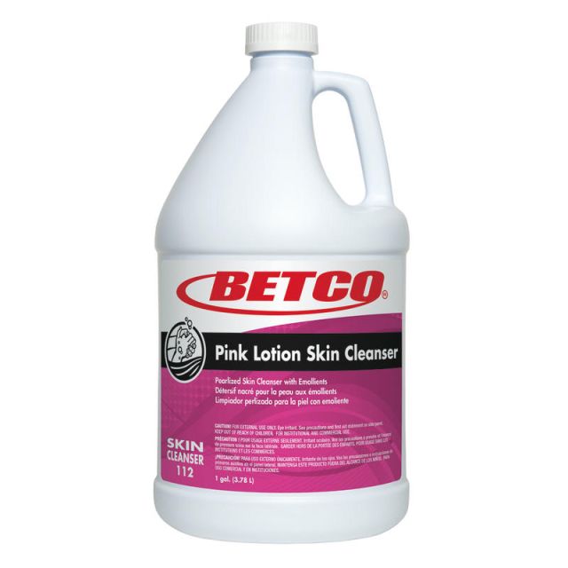 Betco Pink Lotion Skin Soap Cleanser, Unscented, 128 Oz Bottle (Min Order Qty 5) H1120400