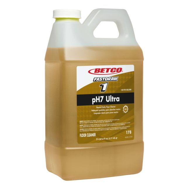 Betco pH7 Ultra Fastdraw Floor Cleaner, 67.6 Oz Bottle (Min Order Qty 2) 1784700EA
