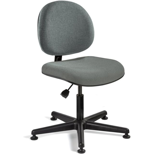Task Chair: Olefin, Adjustable Height, Gray MPN:V4007MG-GRY