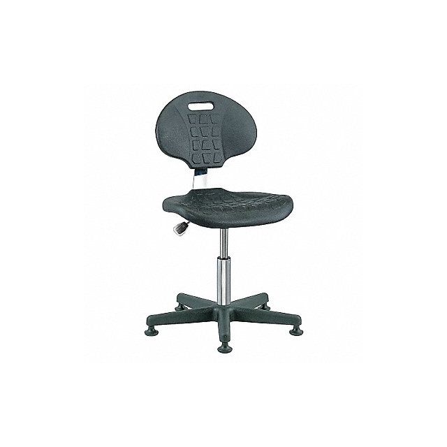Cleanroom Task Chair Polyurethane Black MPN:7000C1-BLK