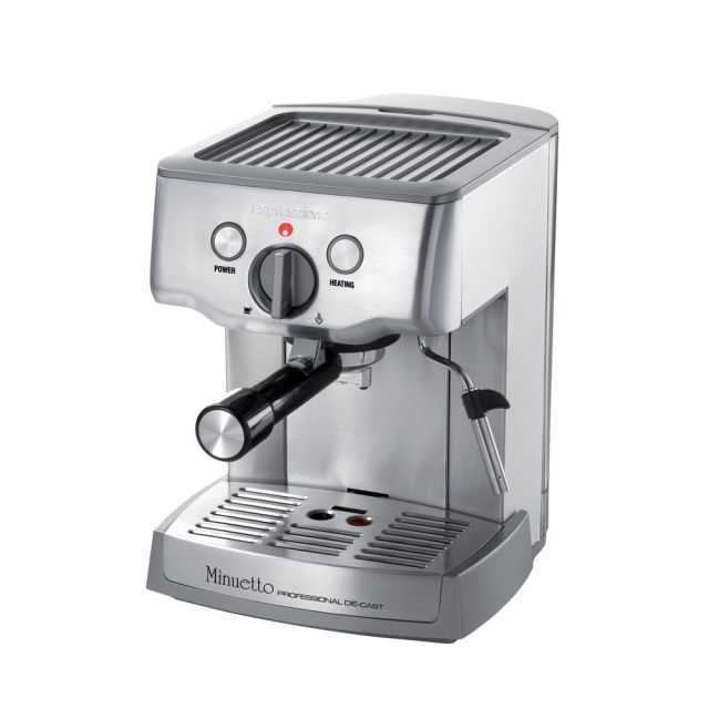 Espressione Cafe Minuetto Professional 2-Cup Espresso Machine, Die Cast 1324 Household Appliances