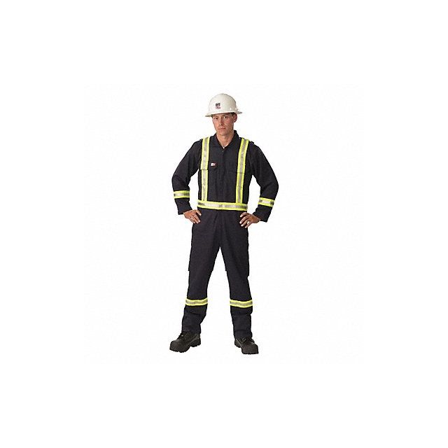 FR Coverall Khaki 3XL 36-1/2in. Hemmed 1155US7-3XLR-KAK Work Safety Protective Gear