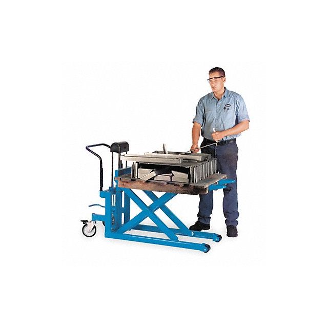 Scissor Lift Cart 2200 lb Steel Fixed MPN:LVE-100