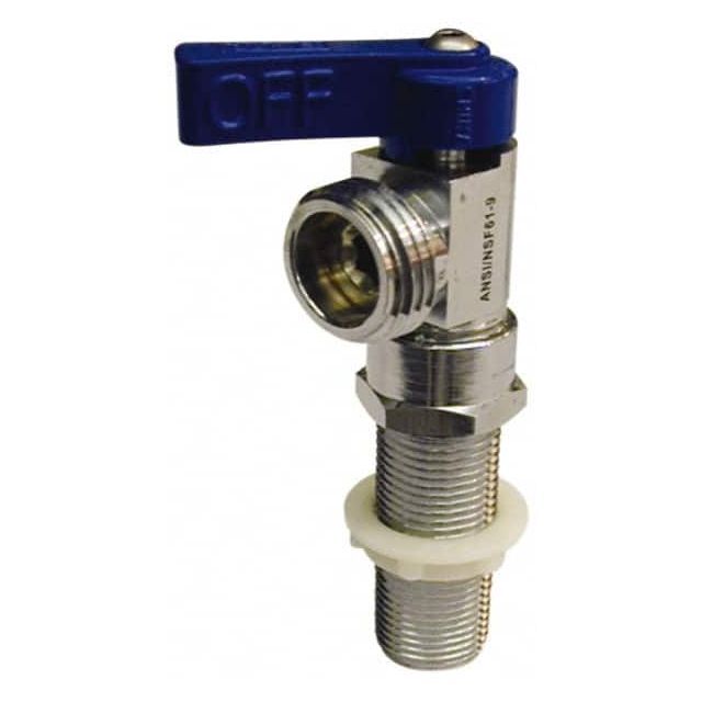 MIP and CxC 1/2 Inlet, 125 Max psi, Chrome Plated, Brass 1/4 Turn Ball Valve Design MPN:102-210
