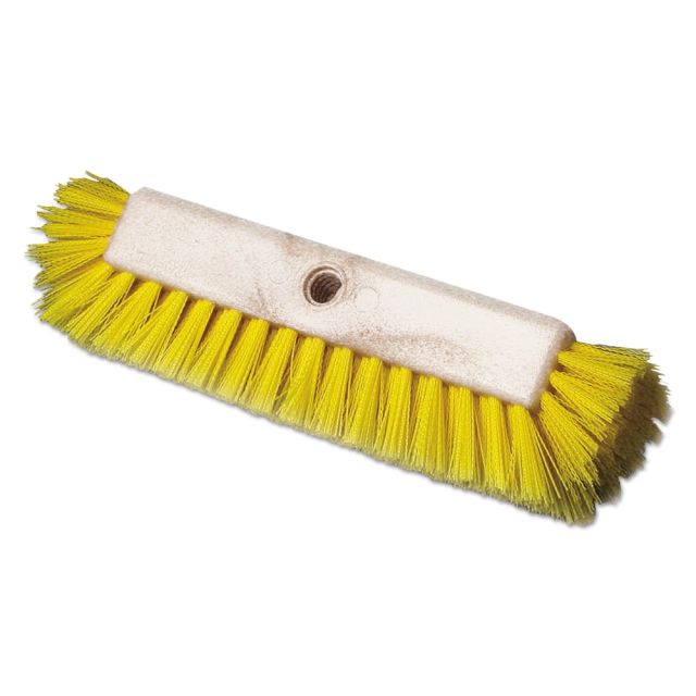 Boardwalk Dual-Surface Scrub Brush, 10in, Yellow (Min Order Qty 3) MPN:BWK3410