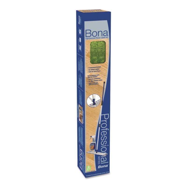 Bona Hardwood Floor Mop, With Cleaning Kit, 18in Head, 72in Handle, Blue MPN:WM710013399